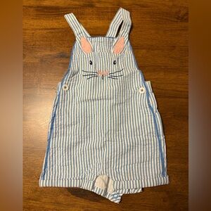 Baby boden bunny shortalls 12-18m